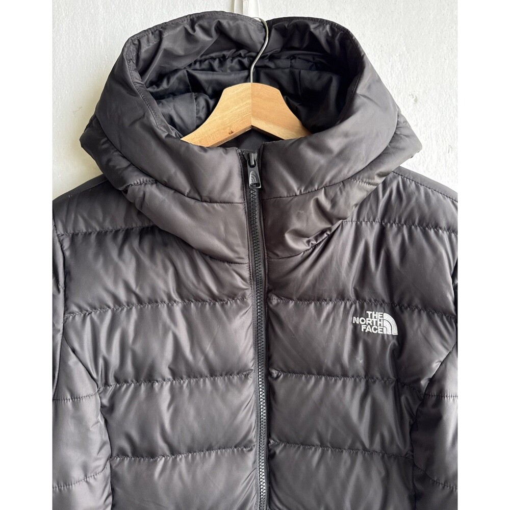 The North Face Gotham Parka II Womens Large 550 Down Jacket Black Hooded $289 - Picture 4 of 11